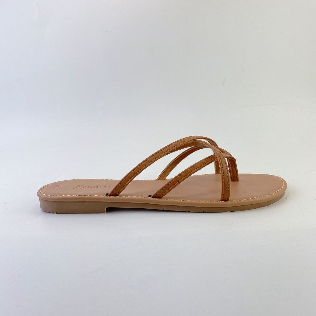 Dép Lê Nữ Xỏ Ngón Đế Bệt Quai Đan Chéo Dây Mảnh HISHOO S069