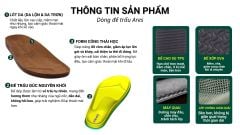 Dép đế trấu birken quai ngang 1 khoá da bò HISHOO M113