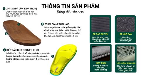 Dép đế trấu birken xỏ ngón 2 khoá da lộn HISHOO R098