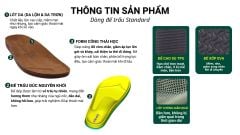 Dép đế trấu birken quai ngang HISHOO S114