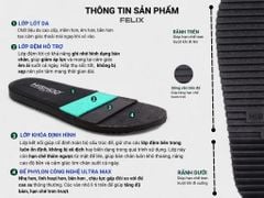 Dép Sandal Daily Trek sandal (sandal đi bộ đường dài) Nam xỏ ngón lót da premium Felix HISHOO P118