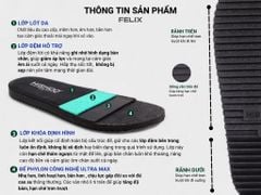 Dép Sandal Daily Trek Sandal (Sandal đi bộ đường dài) Nam quai chéo lót da premium Felix HISHOO P002