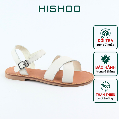 Giày Sandal Nữ Quai Hậu Mũi Tròn Có Bigsize Hishoo S037