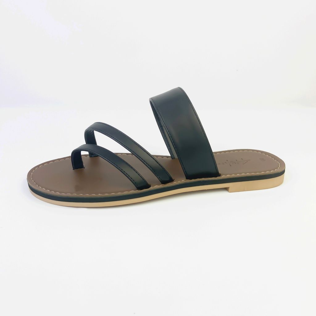 Dép Lê Nữ Xỏ Ngón Đế Bệt Quai Ngang có Bigsize HISHOO S035