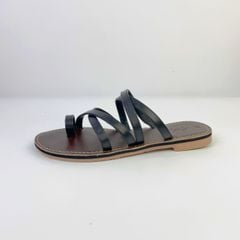 Dép Lê Nữ Xỏ Ngón Đế Bệt Quai Đan Chéo có Bigsize HISHOO S071