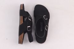 Dép đế trấu Sandal birken quai ngang da lộn HISHOO R101