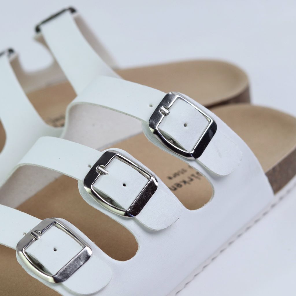 Dép đế trấu birken quai ngang 3 khoá HISHOO S092