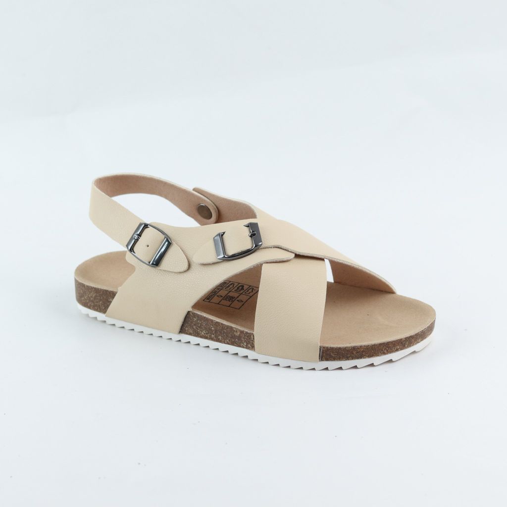 Dép đế trấu Sandal birken quai ngang HISHOO S101