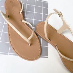 Giày Sandal Xỏ Ngón Nữ Dây Mảnh Hishoo S045