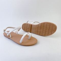 Giày Sandal Nữ Xỏ Ngón Quai Hậu Dây Mảnh Hishoo S059
