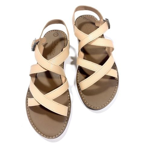 Giày Sandal Nữ Quai Đan Chéo Có Bigsize Hishoo S049
