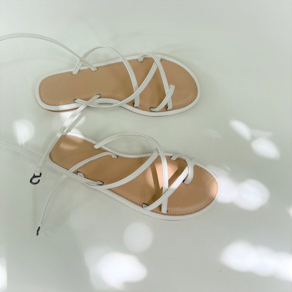 Giày Sandal Nữ Dây Mảnh Quai Đan Chéo Hishoo S038