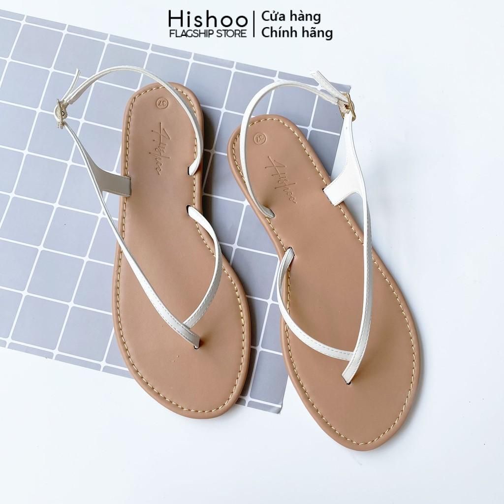 Giày Sandal Xỏ Ngón Nữ Dây Mảnh Hishoo S045