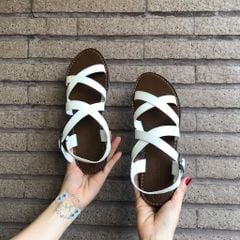 Giày Sandal Nữ Quai Đan Chéo Có Bigsize Hishoo S049