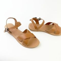 Giày Sandal Nữ Quai Hậu Mũi Tròn Có Bigsize Hishoo S037