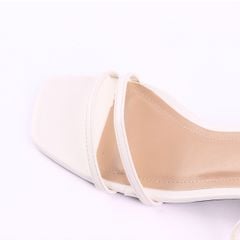 Giày Sandal Cao Gót 5cm Quai Ngang 2 Dây Mảnh Hishoo S043