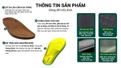 Dép đế trấu sục Boston quai ngang Nâu da lộn HISHOO R109