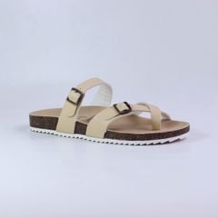 Dép đế trấu birken quai ngang xỏ ngón HISHOO S098