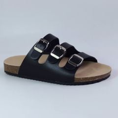 Dép đế trấu birken quai ngang 3 khoá HISHOO S092