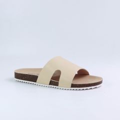 Dép đế trấu birken quai ngang chữ I HISHOO S100