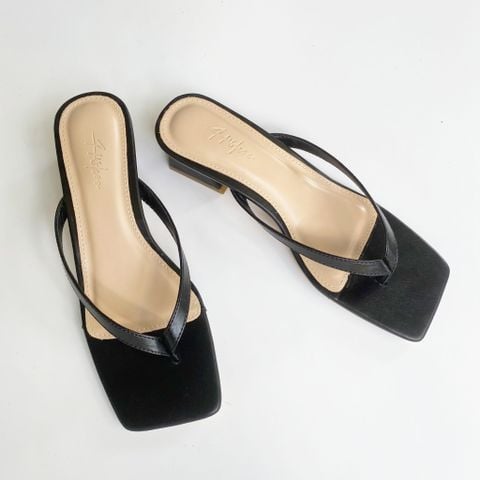 Giày Cao Gót Sandal Quai Mảnh Nữ Xỏ Ngón 4 cm HISHOO S015