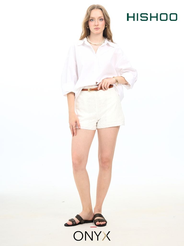 Dép Lê Nữ Đế Bệt Quai Ngang Đính đá 2 quai có Bigsize HISHOO S151