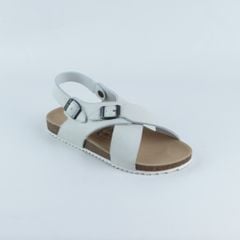 Dép đế trấu Sandal birken quai ngang da bò HISHOO M101