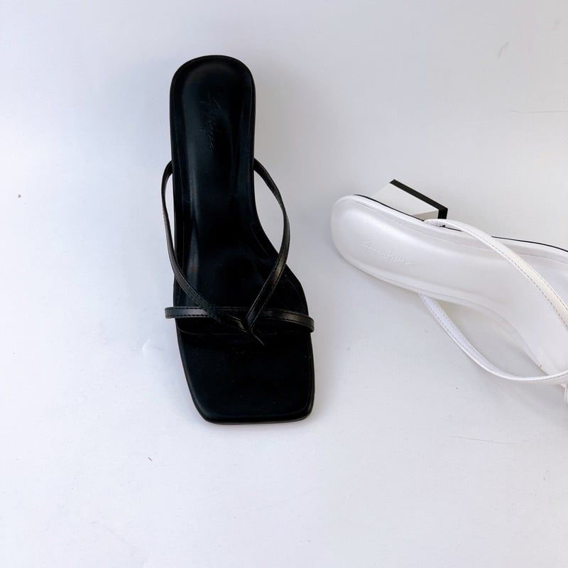 Giày Cao Gót Nữ 5cm Quai Mảnh Đế Vuông Hishoo S012