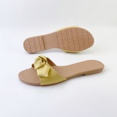 Dép Lê Nữ Đế Bệt Quai Ngang Thắt Nơ HISHOO S067