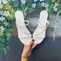 Dép Lê Nữ Đế Bệt Quai Ngang Dây Mảnh có Bigsize HISHOO S027