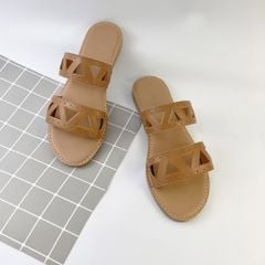 Dép Lê Nữ Đế Bệt Quai Ngang Hoạ Tiết HISHOO S065
