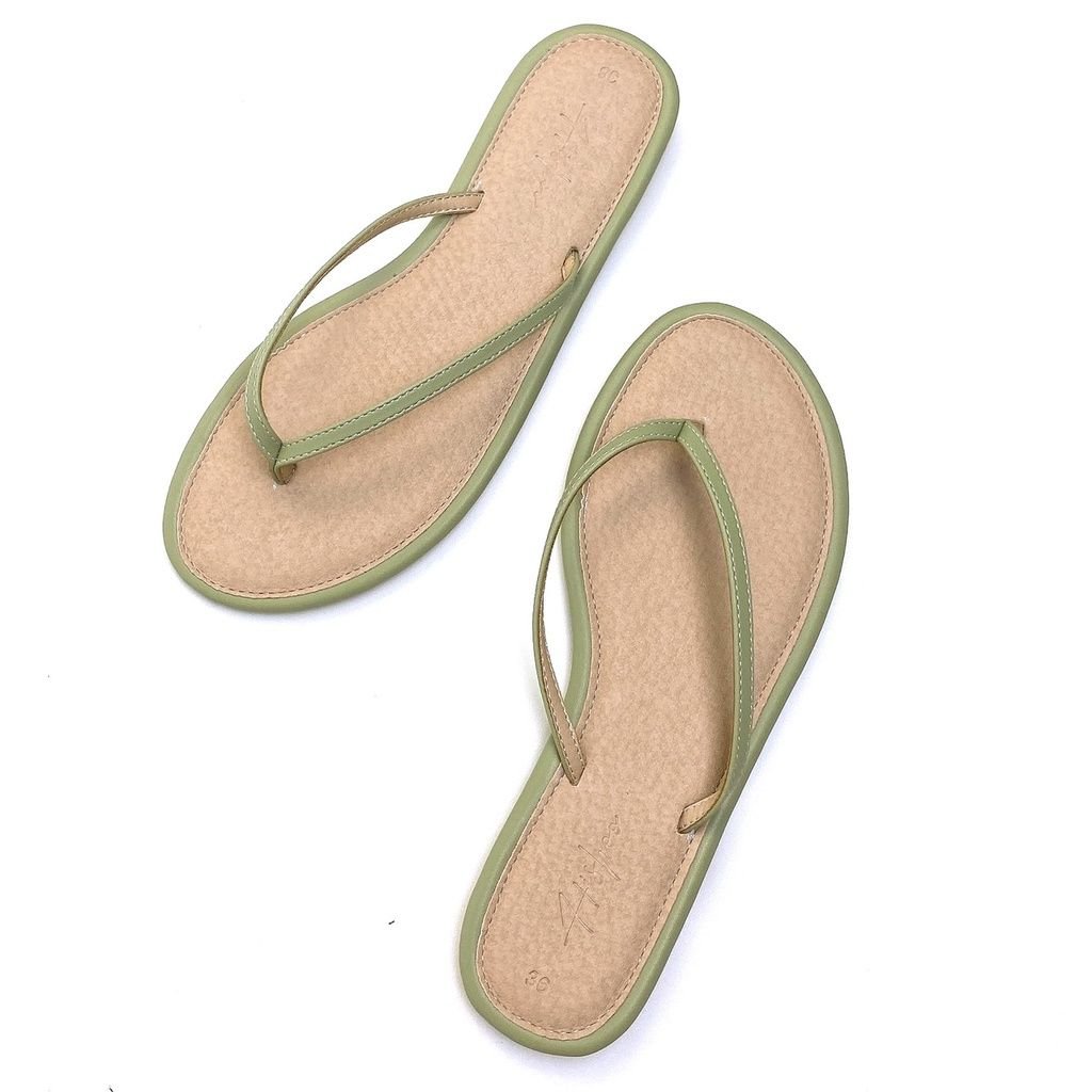 Dép Lê Nữ Xỏ Ngón Đế Bệt Quai Mảnh HISHOO S040
