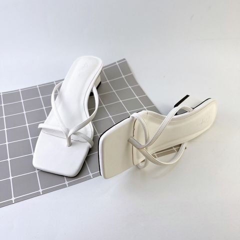 Giày Cao Gót Nữ 5cm Quai Mảnh Đế Vuông Hishoo S012
