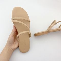Dép Lê Nữ Đế Bệt Quai Ngang Dây Mảnh có Bigsize HISHOO S027
