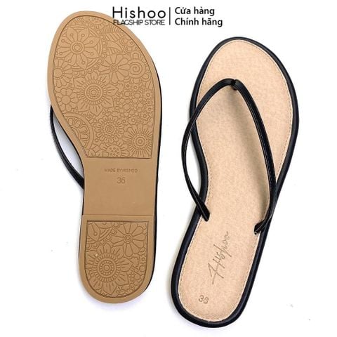 Dép Lê Nữ Xỏ Ngón Đế Bệt Quai Mảnh HISHOO S040