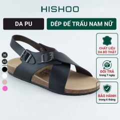 Dép đế trấu Sandal birken quai ngang HISHOO S101