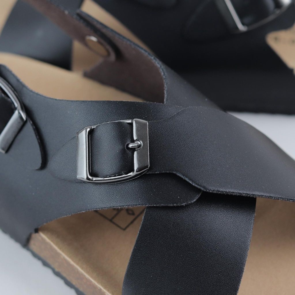 Dép đế trấu Sandal birken quai ngang HISHOO S101
