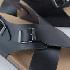 Dép đế trấu Sandal birken quai ngang HISHOO S101