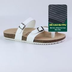 Dép đế trấu birken quai ngang xỏ ngón HISHOO S098