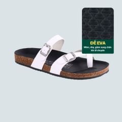 Dép đế trấu birken quai ngang xỏ ngón HISHOO S098