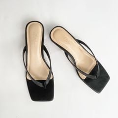 Giày Cao Gót Sandal Quai Mảnh Nữ Xỏ Ngón 4 cm HISHOO S015