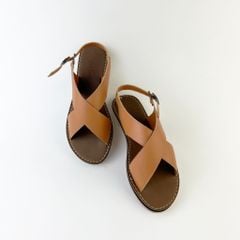 Dép Sandal Nữ Đế Bệt Quai Bản To Có Bigsize HISHOO S002