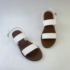 Giày Sandal Nữ Quai Ngang Da Mềm Có Bigsize Hishoo S050