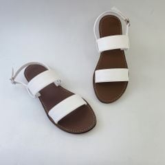 Giày Sandal Nữ Quai Ngang Da Mềm Có Bigsize Hishoo S050