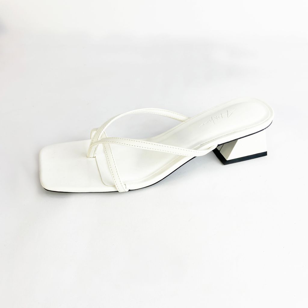 Giày Cao Gót Nữ 5cm Quai Mảnh Đế Vuông Hishoo S012