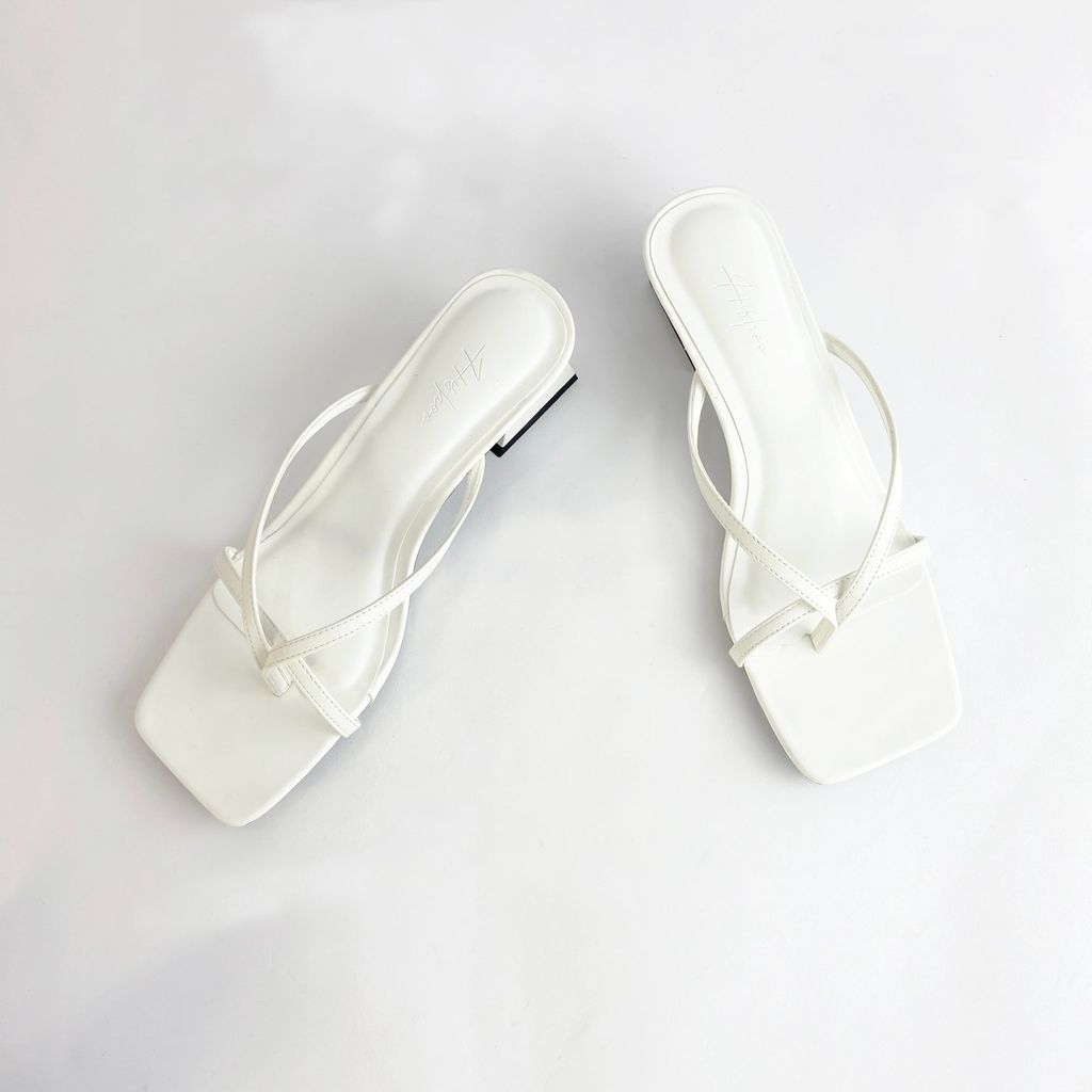 Giày Cao Gót Nữ 5cm Quai Mảnh Đế Vuông Hishoo S012