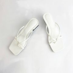 Giày Cao Gót Nữ 5cm Quai Mảnh Đế Vuông Hishoo S012