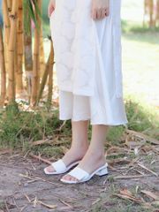 Giày Cao Gót 5cm Đế Vuông Quai Ngang Hishoo S039