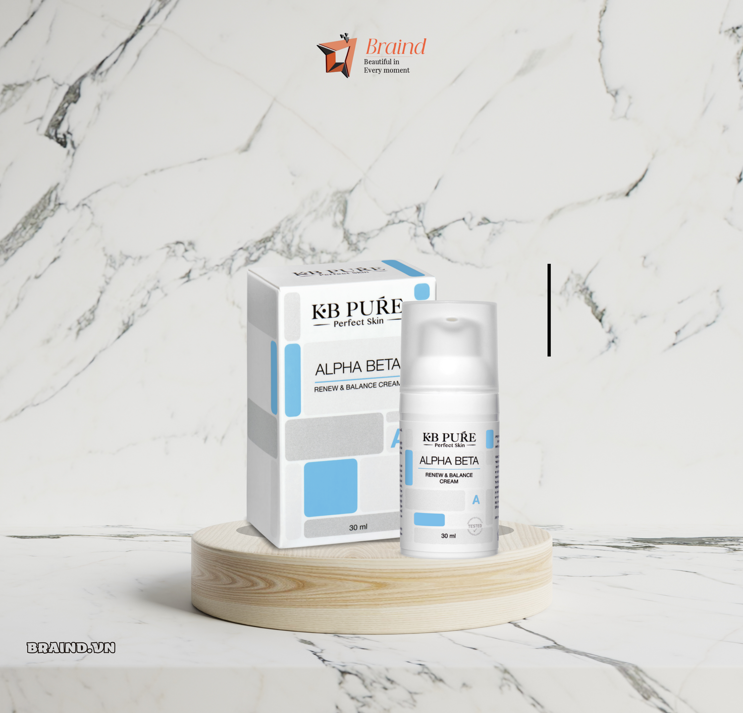 Alpha Kb1 KB PURE ALPHA BETA CREAM/ KEM TÁI TẠO ĐIỀU TRỊ MỤN ẨN VÀ MỤN B– Braind