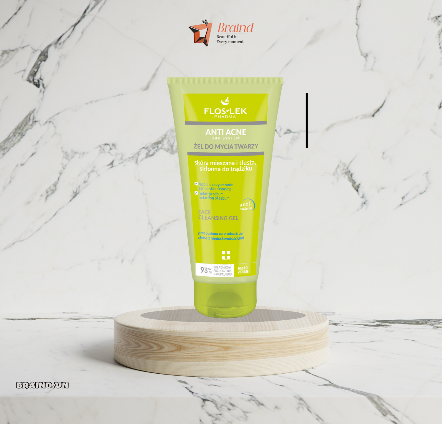 Sữa rửa mặt diệt khuẩn Floslek Antibacterial Face Cleansing Gel 200ml